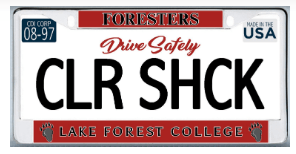License Plate Frame | Lake Forest College Foresters